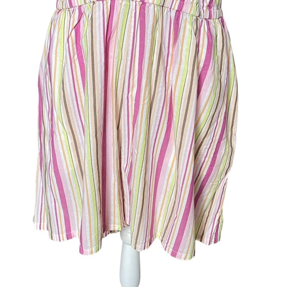 Old Navy Women’s Striped O-ring Halter Romper Size XXL Pockets Lined Summer - Picture 7 of 12